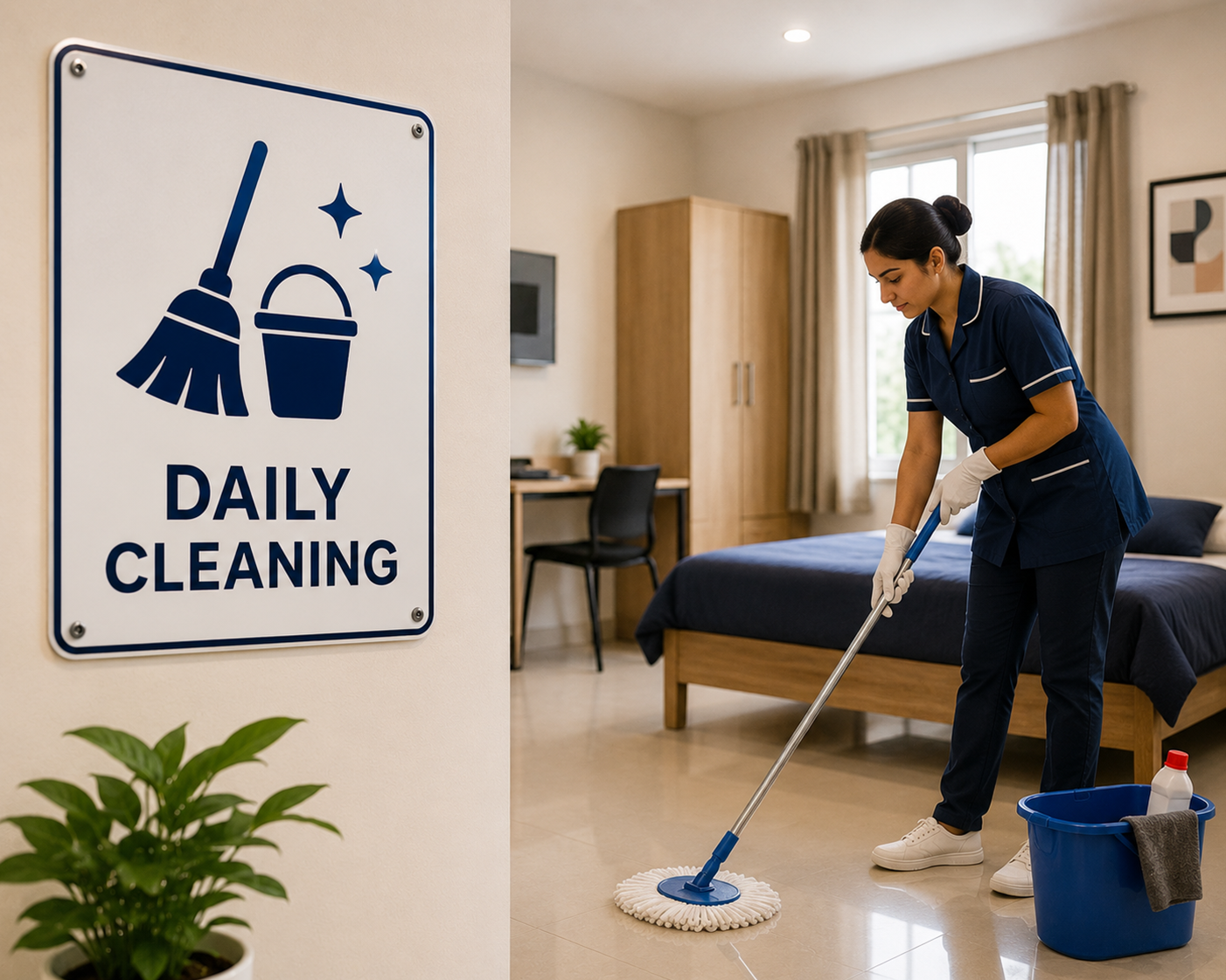 Daily Cleaning at Loard PG